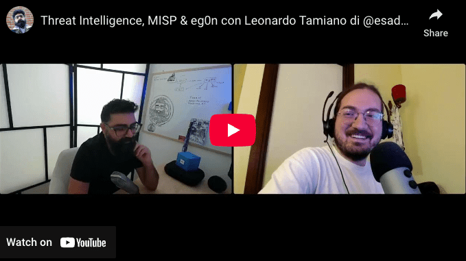 Threat Intelligence, MISP & eg0n con Leonardo di&nbsp;@esadecimale
